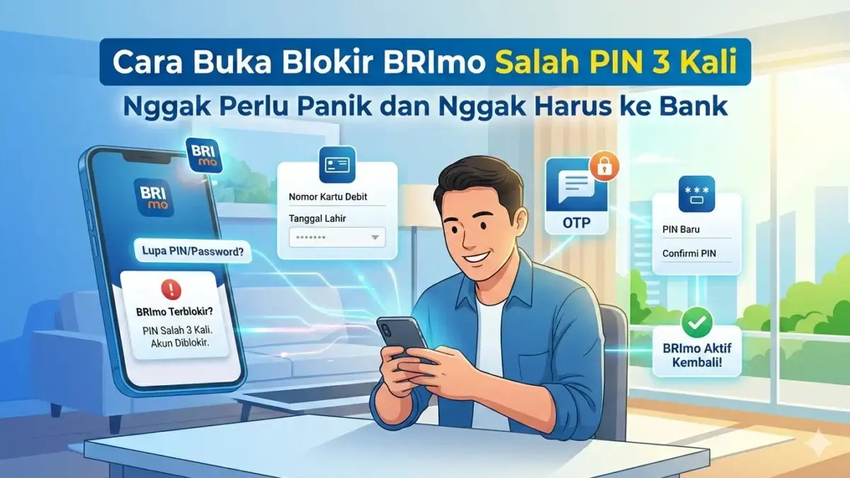 Cara membuka blokir akun BRImo karena salah input PIN transaksi 3 kali