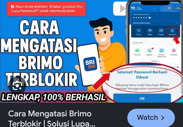 Lupa Password Akun BRImo Atau Reset PIN BRImo Tanpa Ke Bank